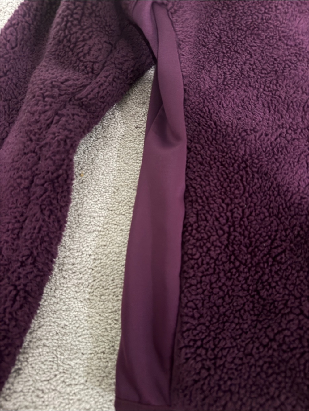 Columbia Purple Pearl Plush II Jacket Womens M Full Zip Mock Neck Sherpa Fleece - Picture 7 of 9